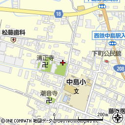 福岡県柳川市大和町中島174周辺の地図