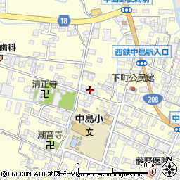 福岡県柳川市大和町中島39周辺の地図