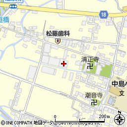 福岡県柳川市大和町中島208周辺の地図