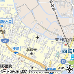 福岡県柳川市大和町中島574周辺の地図