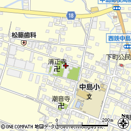 福岡県柳川市大和町中島178周辺の地図