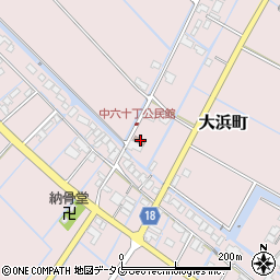 福岡県柳川市大浜町307-2周辺の地図