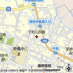 下町公民館周辺の地図