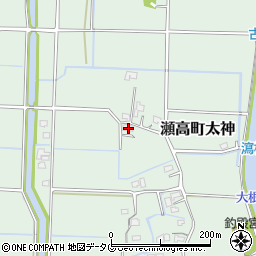 福岡県みやま市瀬高町太神2183周辺の地図