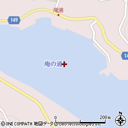 庵ノ浦周辺の地図