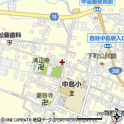 福岡県柳川市大和町中島170周辺の地図