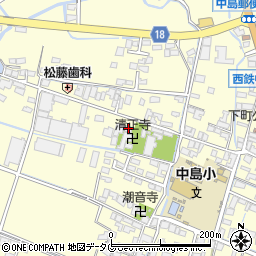 福岡県柳川市大和町中島186周辺の地図