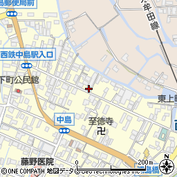 福岡県柳川市大和町中島558周辺の地図
