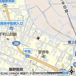 福岡県柳川市大和町中島558周辺の地図