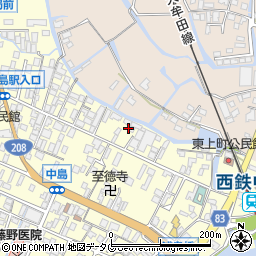 福岡県柳川市大和町中島572周辺の地図
