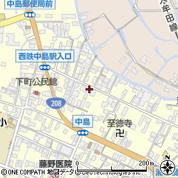 福岡県柳川市大和町中島742周辺の地図