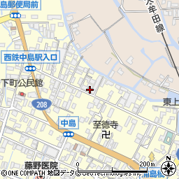 福岡県柳川市大和町中島554周辺の地図