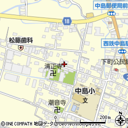 福岡県柳川市大和町中島161周辺の地図