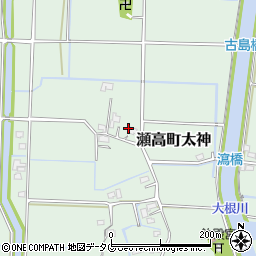 福岡県みやま市瀬高町太神2138周辺の地図