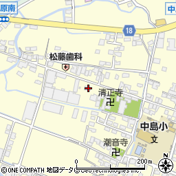 福岡県柳川市大和町中島201周辺の地図