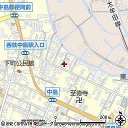 福岡県柳川市大和町中島553周辺の地図