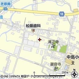福岡県柳川市大和町中島207周辺の地図