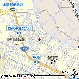 福岡県柳川市大和町中島544-1周辺の地図