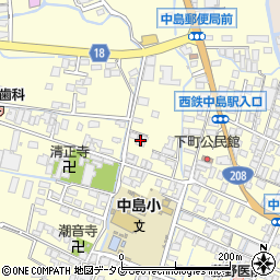 福岡県柳川市大和町中島73-1周辺の地図