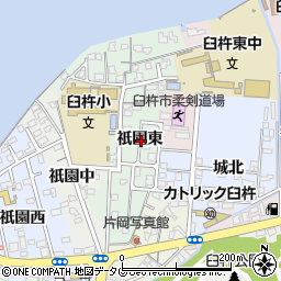大分県臼杵市祇園東周辺の地図