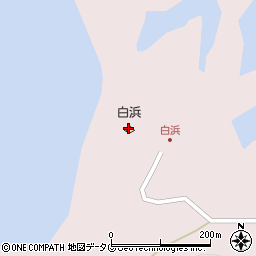 白浜キャンプ場周辺の地図