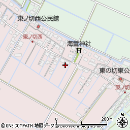 福岡県柳川市大浜町128周辺の地図