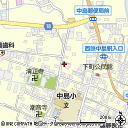 福岡県柳川市大和町中島73周辺の地図