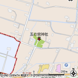 五の宮神社周辺の地図