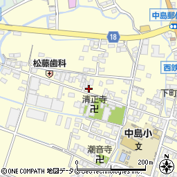 福岡県柳川市大和町中島155周辺の地図