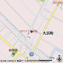 福岡県柳川市大浜町309周辺の地図