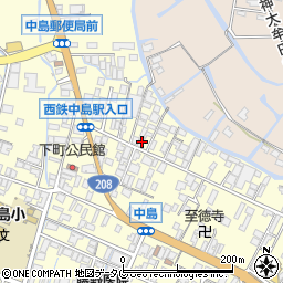 福岡県柳川市大和町中島541周辺の地図