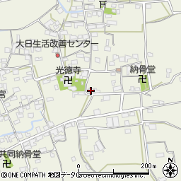 福岡県みやま市高田町竹飯1173周辺の地図