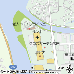 サンキ佐世保店周辺の地図