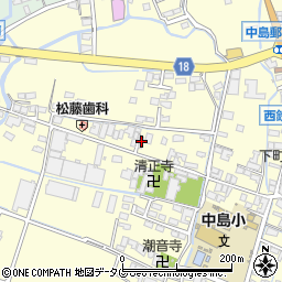 福岡県柳川市大和町中島154周辺の地図