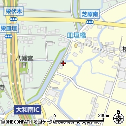 福岡県柳川市大和町中島397-2周辺の地図