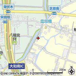 福岡県柳川市大和町中島397周辺の地図