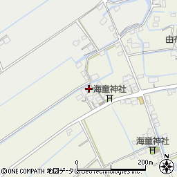 福岡県柳川市大和町皿垣開774周辺の地図