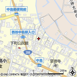福岡県柳川市大和町中島540周辺の地図