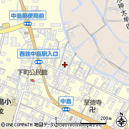 福岡県柳川市大和町中島540周辺の地図