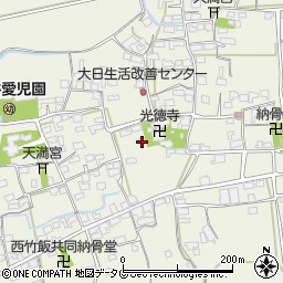 福岡県みやま市高田町竹飯1182周辺の地図