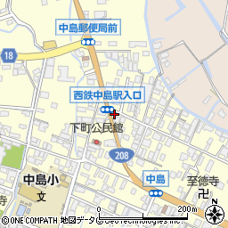 福岡県柳川市大和町中島761周辺の地図