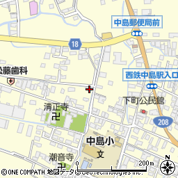 福岡県柳川市大和町中島165周辺の地図