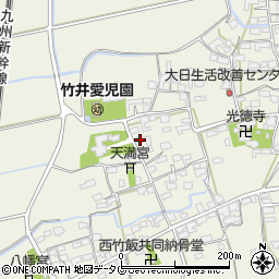 福岡県みやま市高田町竹飯1339周辺の地図