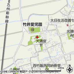 福岡県みやま市高田町竹飯1346周辺の地図