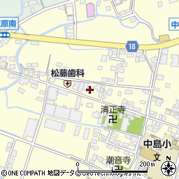 福岡県柳川市大和町中島146周辺の地図
