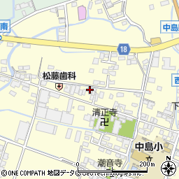 福岡県柳川市大和町中島149周辺の地図