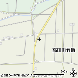 福岡県みやま市高田町竹飯2070周辺の地図