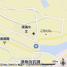 宇和島市立清満小学校周辺の地図