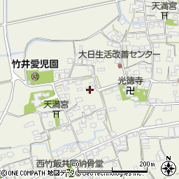 福岡県みやま市高田町竹飯1295周辺の地図