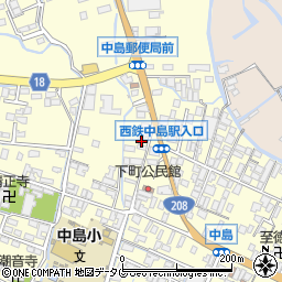 福岡県柳川市大和町中島14周辺の地図